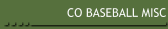 CO BASEBALL MISC